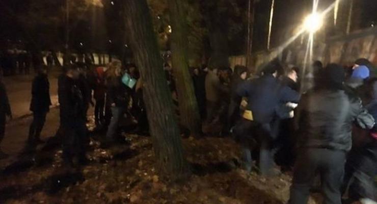 В Киеве произошла драка из-за застройки