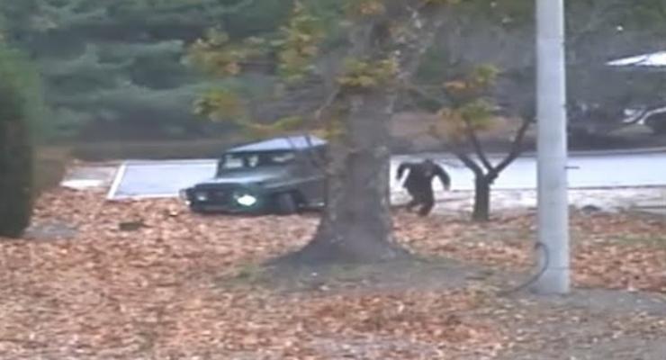 Появилось видео побега военного КНДР в Южную Корею