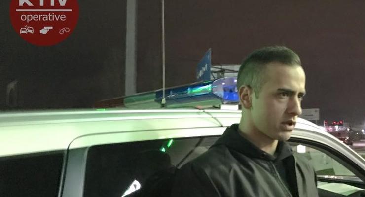 В Киеве задержан полицейский, который дал друзьям покататься на угнанном BMW