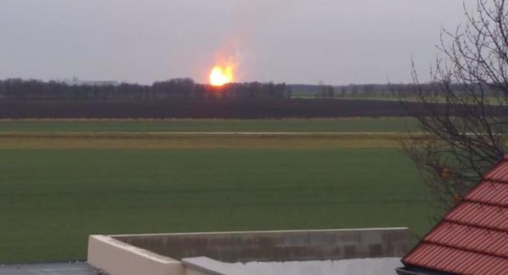 Появилось видео взрыва на газовом хабе в Австрии