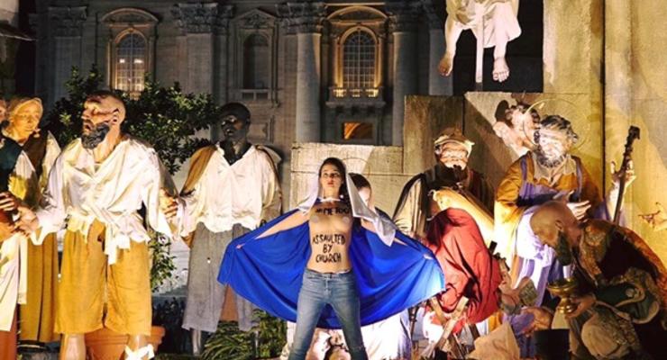 Полиция Ватикана задержала активистку Femen