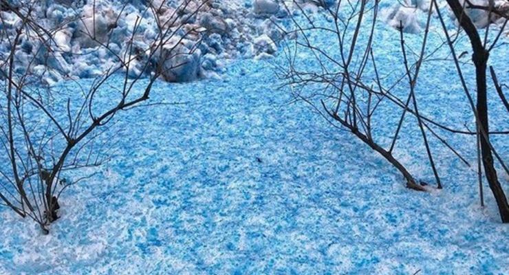 Синий снег в Питере: ученые установили причину