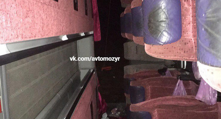 Под Киевом перевернулся автобус с белорусскими туристами