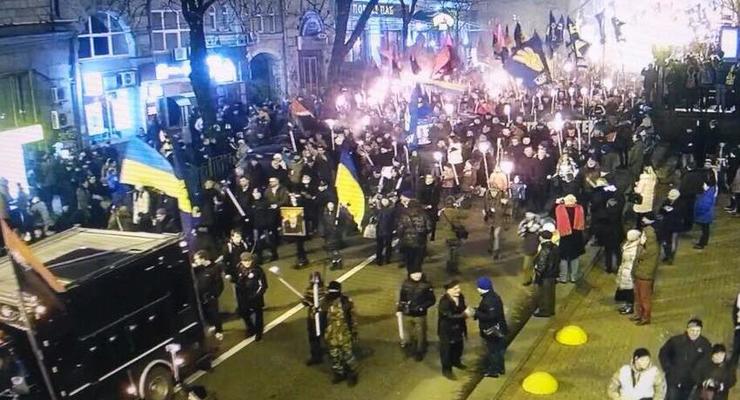 Полиция: Факельные марши прошли без происшествий