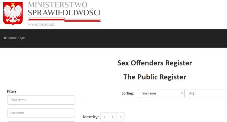В Польше официально обнародовали реестр педофилов