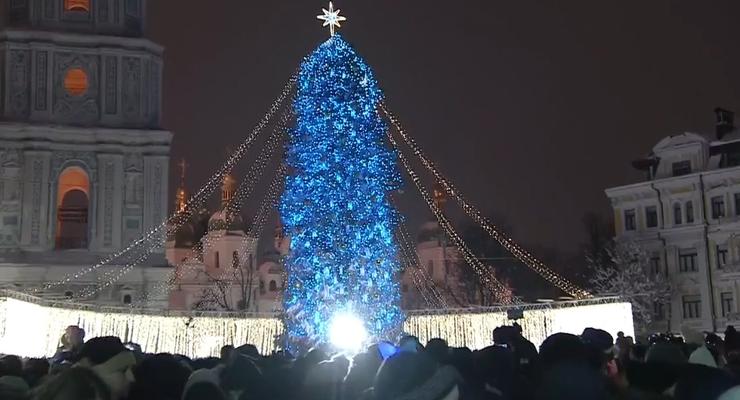 Новый год на Софийской площади встретили 130 тыс. человек - КГГА