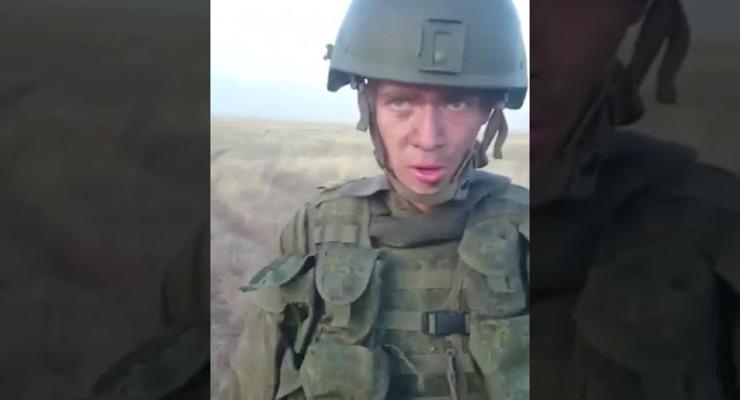Российский солдат пытался разогреть консервы и сжег БТР