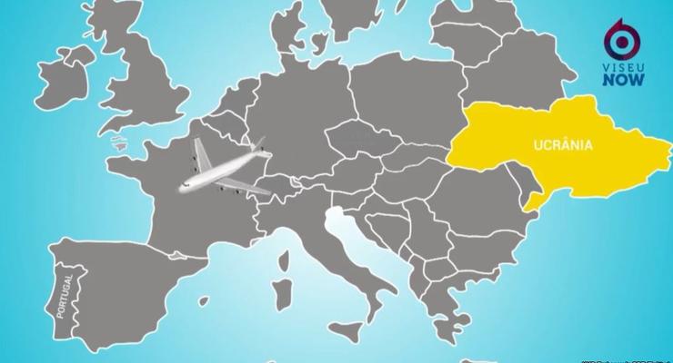 Португальская туристическая компания "оторвала" Крым на карте Украины