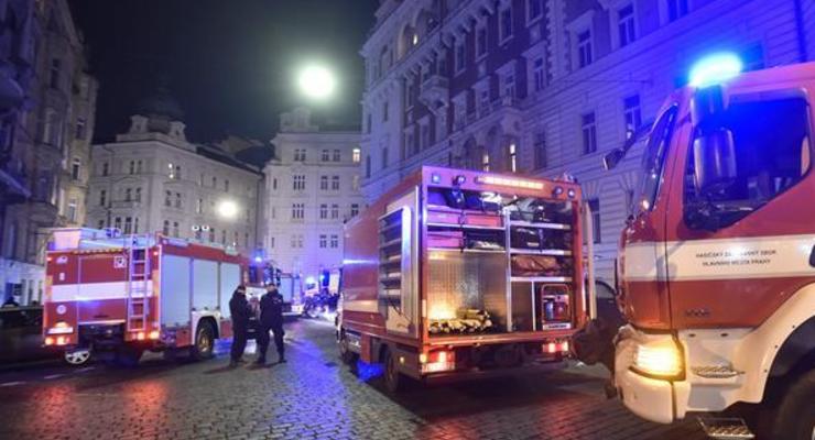 В центре Праги сгорел отель