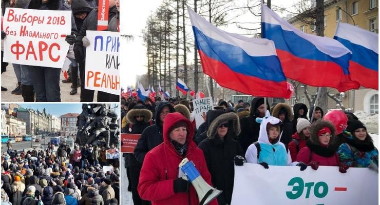 Это - не выборы: по всей России проходят акции протеста