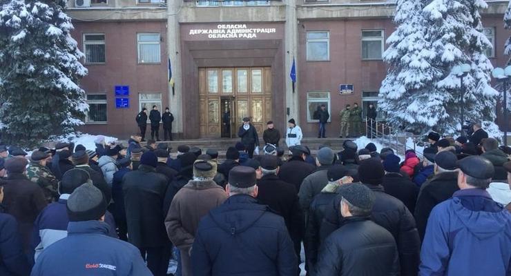 Военные пенсионеры Николаева вышли на митинг