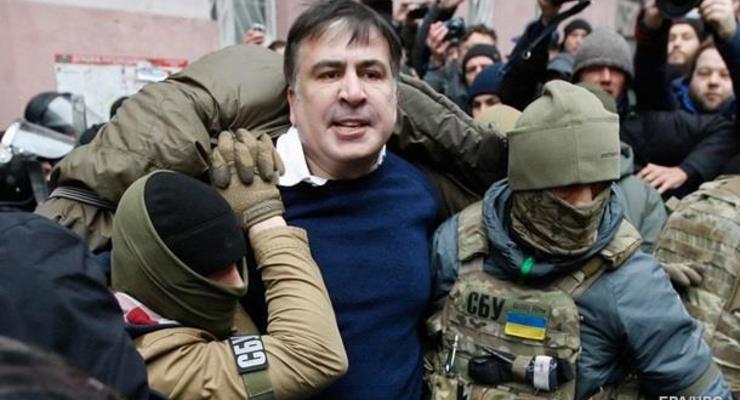 Появилось еще одно видео задержания Саакашвили
