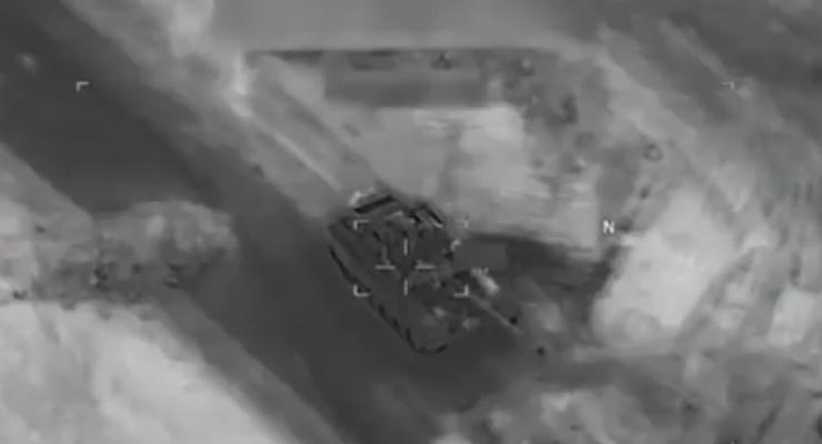Обнародовано видео удара США по российским боевикам