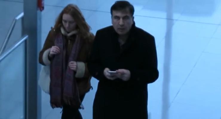 Журналисты застали Саакашвили в аэропорту Мюнхена