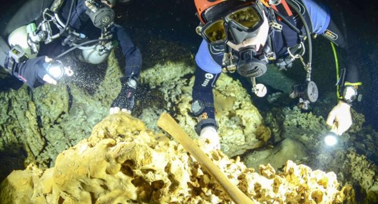 В Мексике крупнейшая подводная пещера оказалась кладбищем майя