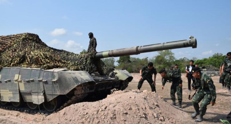 Появились фото испытаний танка Оплот в Таиланде