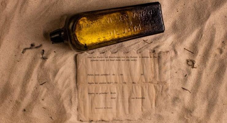 В Австралии нашли самое старое письмо в бутылке