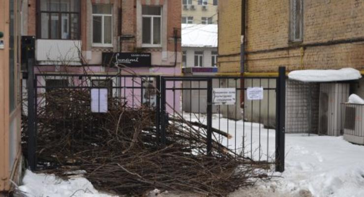 В центре Киева на акции против застройки женщине сломали ногу