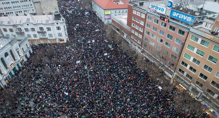 В Словакии протестовали против коррупции