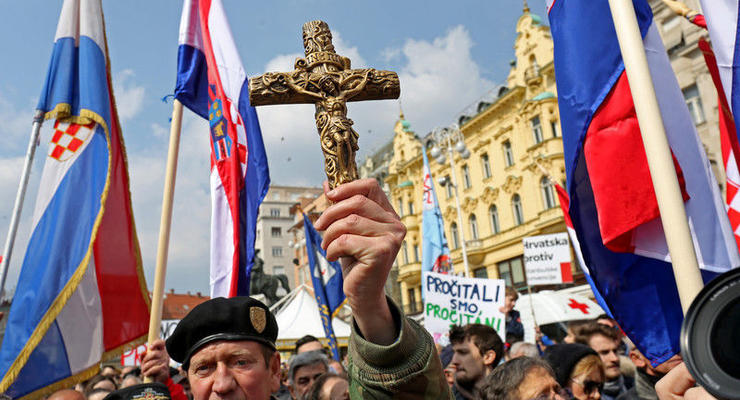В Хорватии протестовали против "третьего пола"
