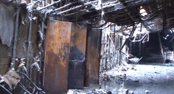 Последствия пожара в ТЦ Кемерово показали на видео