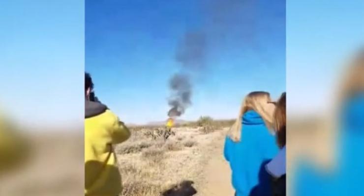 В США упал и загорелся воздушный шар с туристами