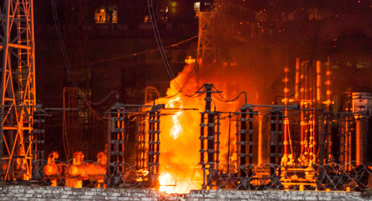 На Приднепровской ТЭС произошел пожар