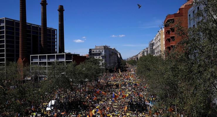 Каталонцы поддержали арестованных политиков