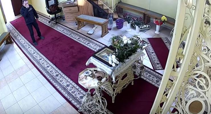 В Тернополе набожный вор ограбил церковь