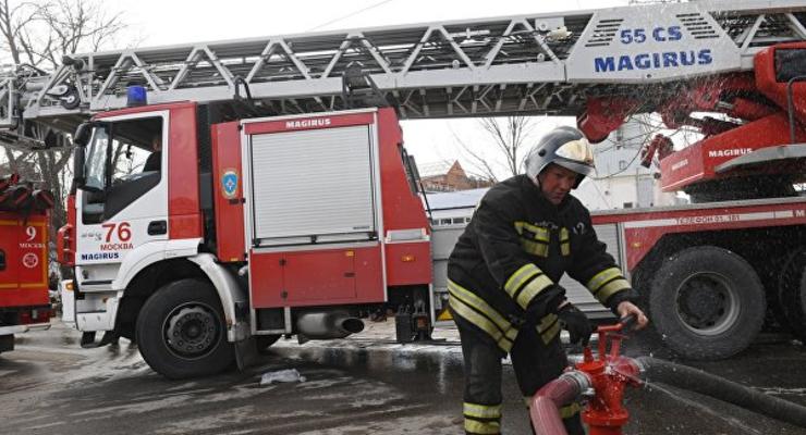В Москве горел торговый центр: 650 человек эвакуировали