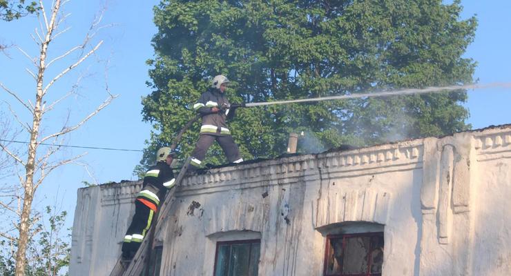 В Хмельницкой области горела школа
