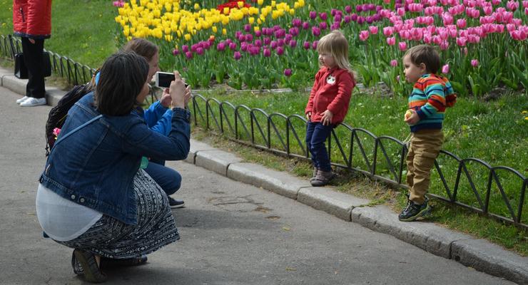 В Киеве открылась выставка тюльпанов
