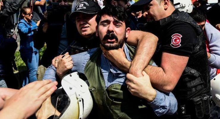 В Стамбуле на первомайских протестах задержали более 80 человек