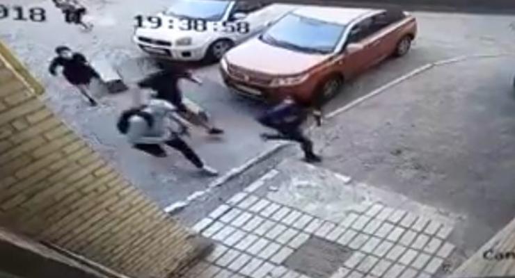 Появилось видео нападения на "киборга" Вербича в Киеве