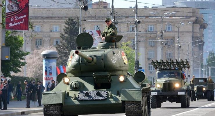 В Донецке боевики провели репетицию парада к 9 мая