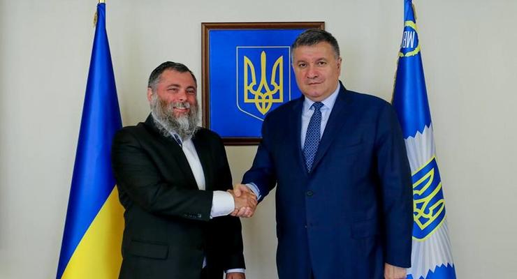 Аваков встретился с главным раввином Киева