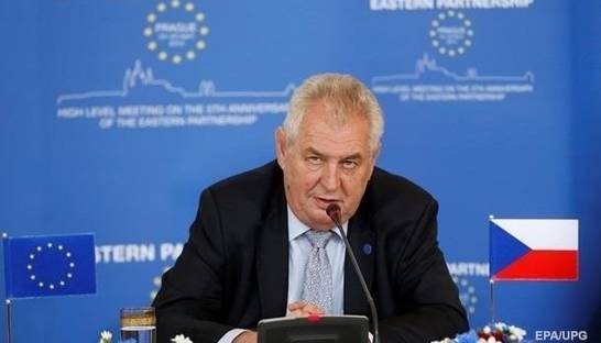 Земан настаивает на факте производства Новичка в Чехии