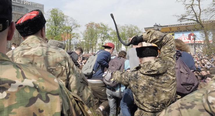 В Москве оштрафовали "казака" из Одесской области за избиение демонстрантов