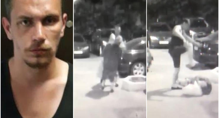 Появилось видео, как в Москве парень жестоко избил бабушку