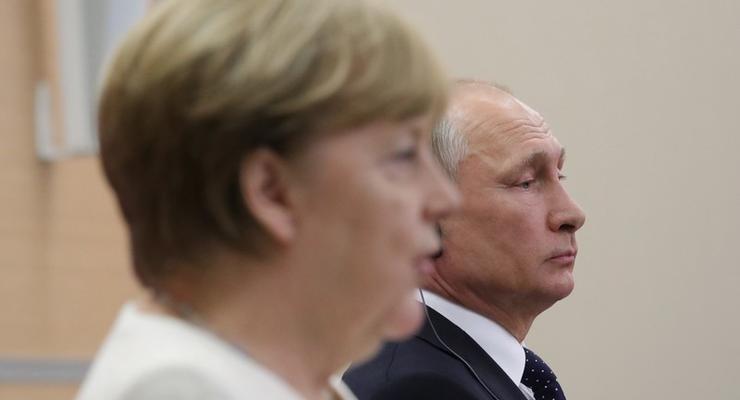 Путин и Меркель обсудили транзит газа по Украине