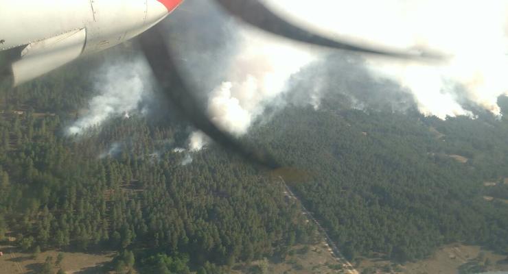 Пожар в Херсонской области охватил 580 гектаров