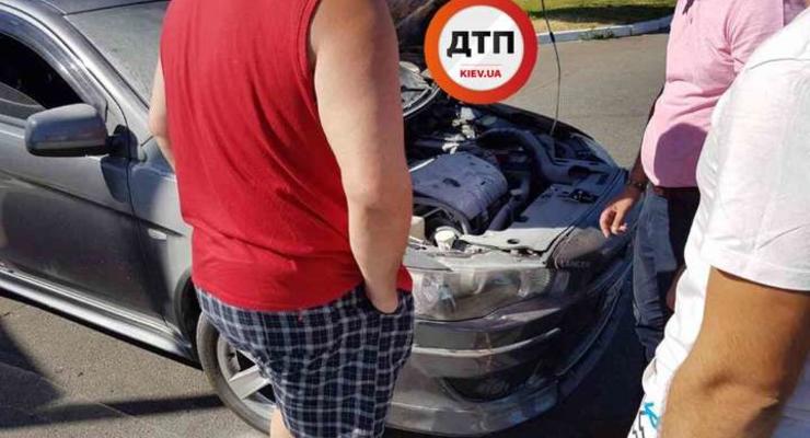 В Борисполе взорвался автомобиль