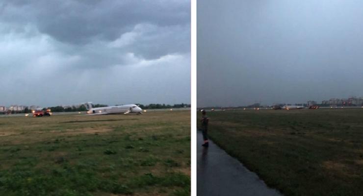 Появилось видео жесткой посадки самолета в Жулянах