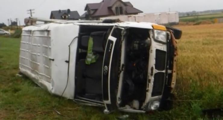 В Польше автобус попал в ДТП из-за косули