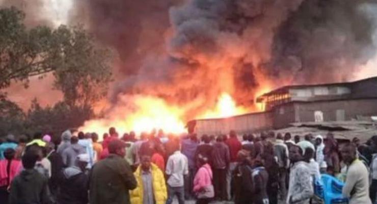 В Кении при пожаре на рынке погибли 15 человек