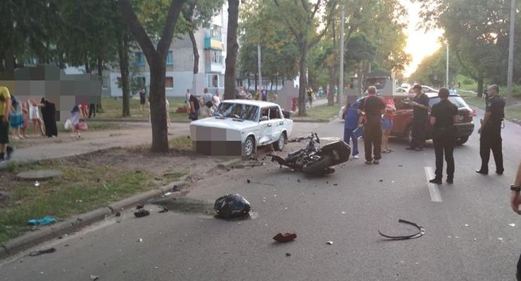 Два мотоциклиста погибли при столкновении с авто в Харькове