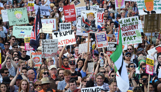 В Лондоне протестовали против Трампа