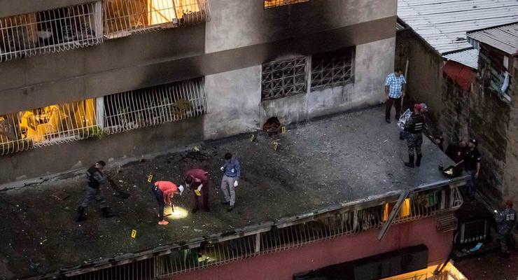 Взрыв дрона при покушении на Мадуро попал на видео