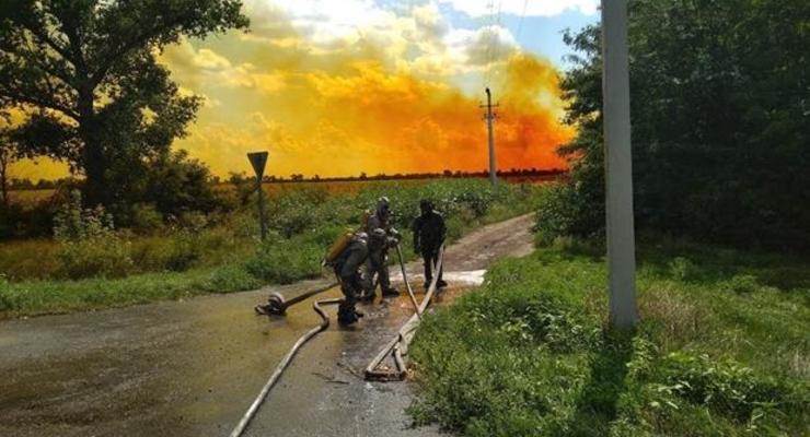 Под Днепром произошла утечка азотной кислоты