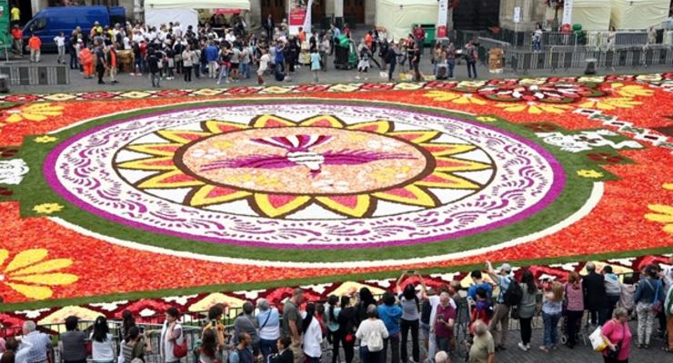 В Брюсселе стартовал фестиваль Ковер из цветов